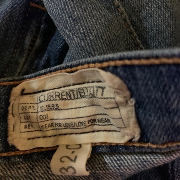 Current/Elliot the Boxy Mini Denim Frayed Skirt 32 - Picture 9 of 9